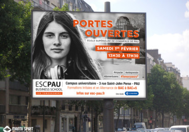 campagne d affichage esc Pau